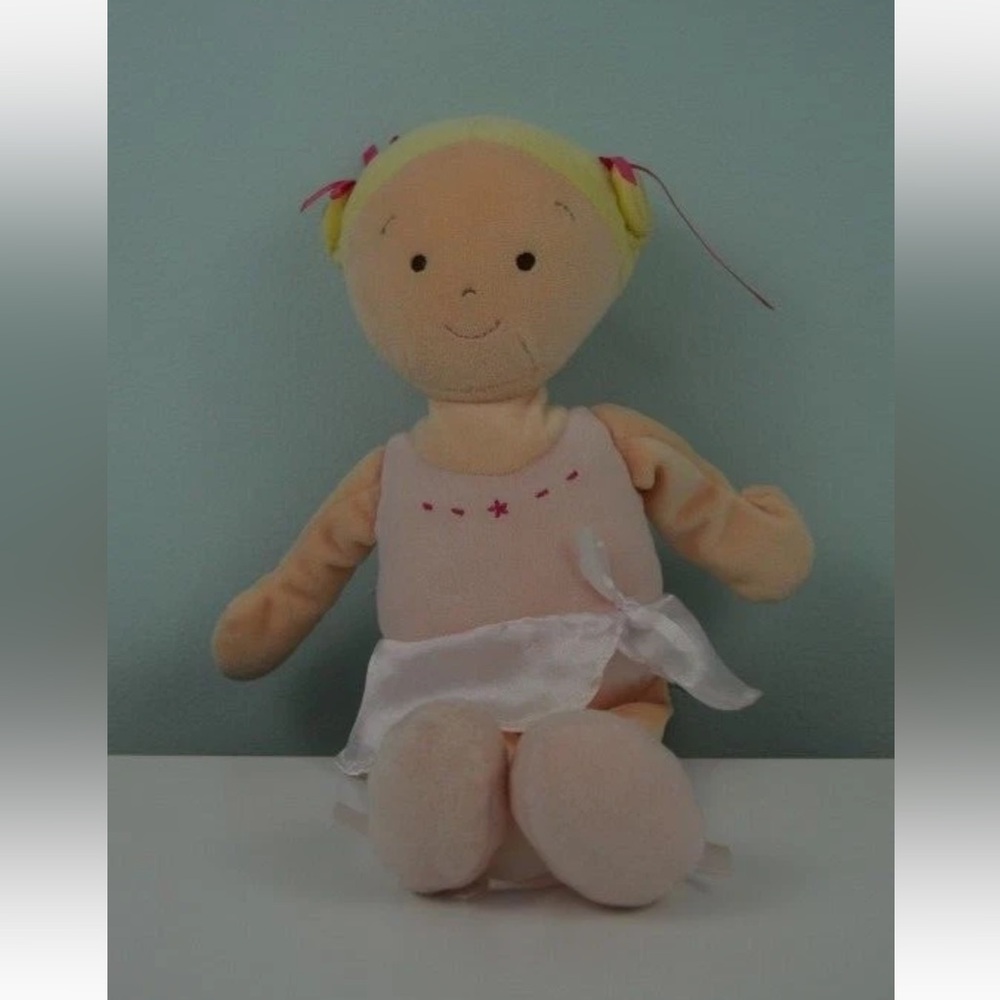 North American Bear Co Little Princess Ballet Blonde Doll Dancer Pink Soft Lovey